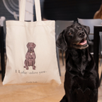 "I Labradore you" Tote - Black