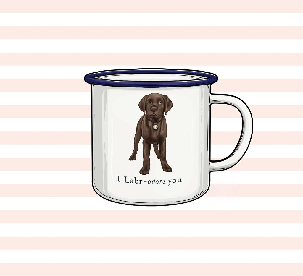 "I Labradore you" Mug - Choc