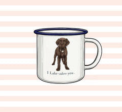 "I Labradore you" Mug - Choc