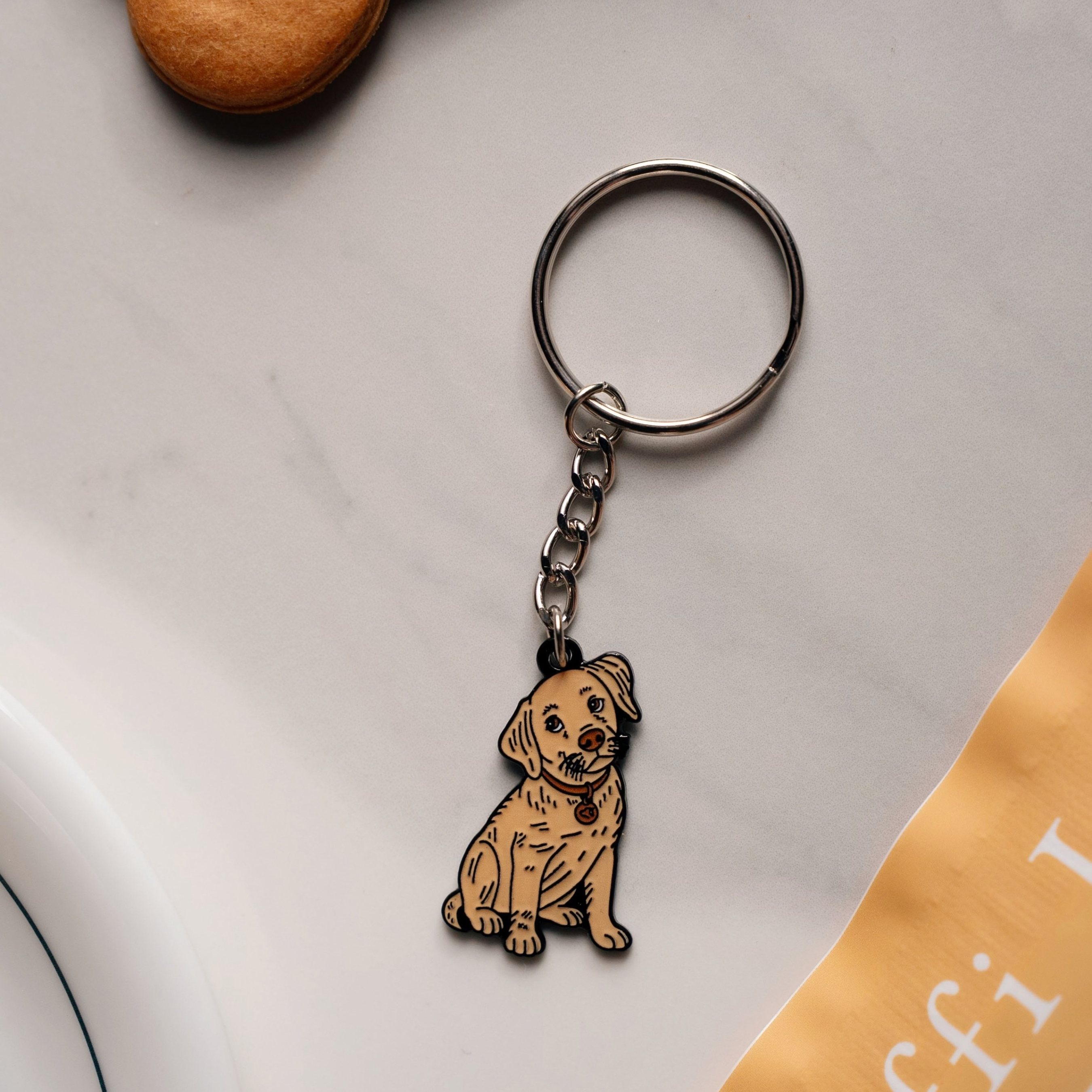 Yellow Lab Keyring