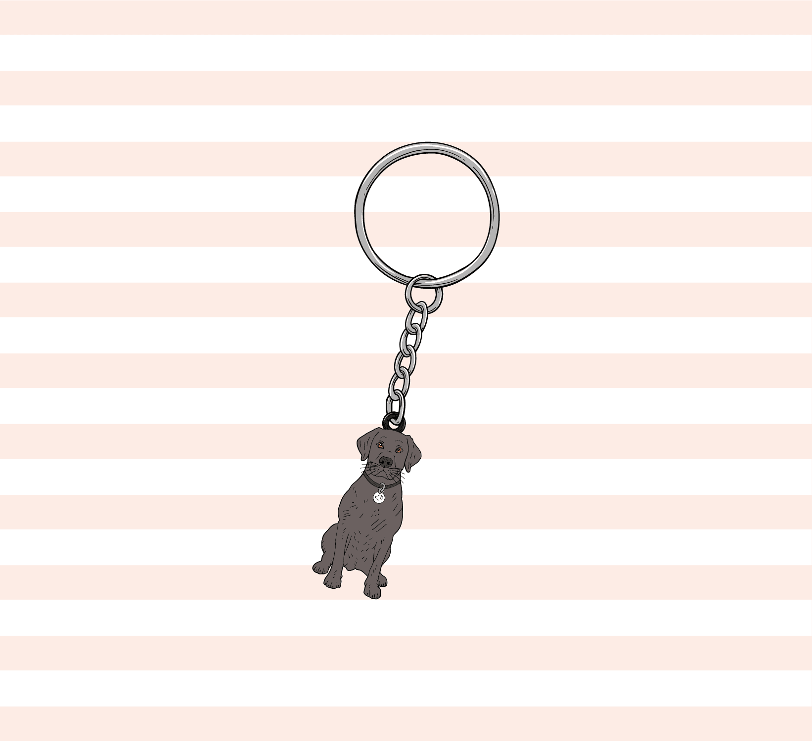 Black Lab Keyring