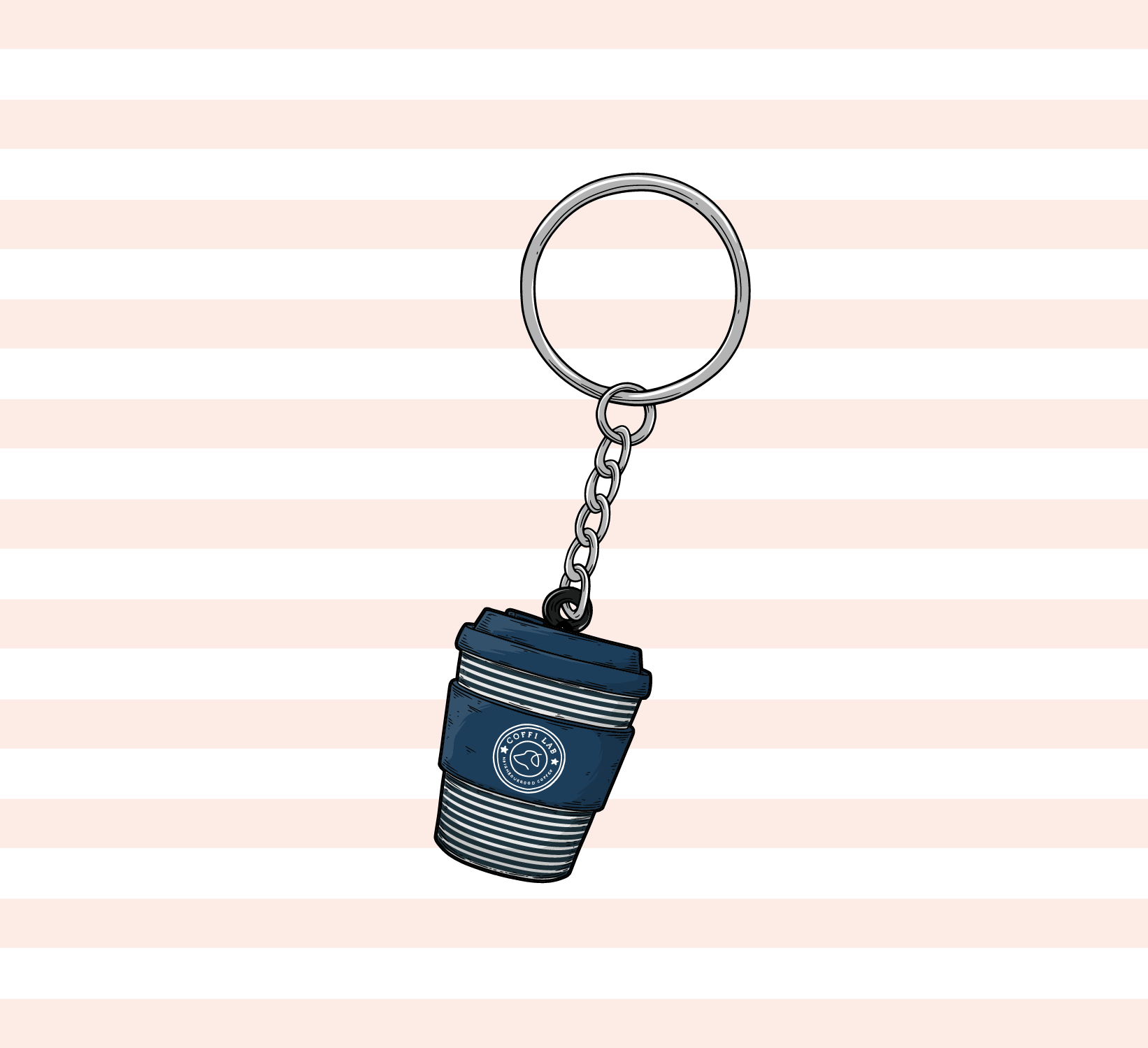 Coffi Cup Keyring
