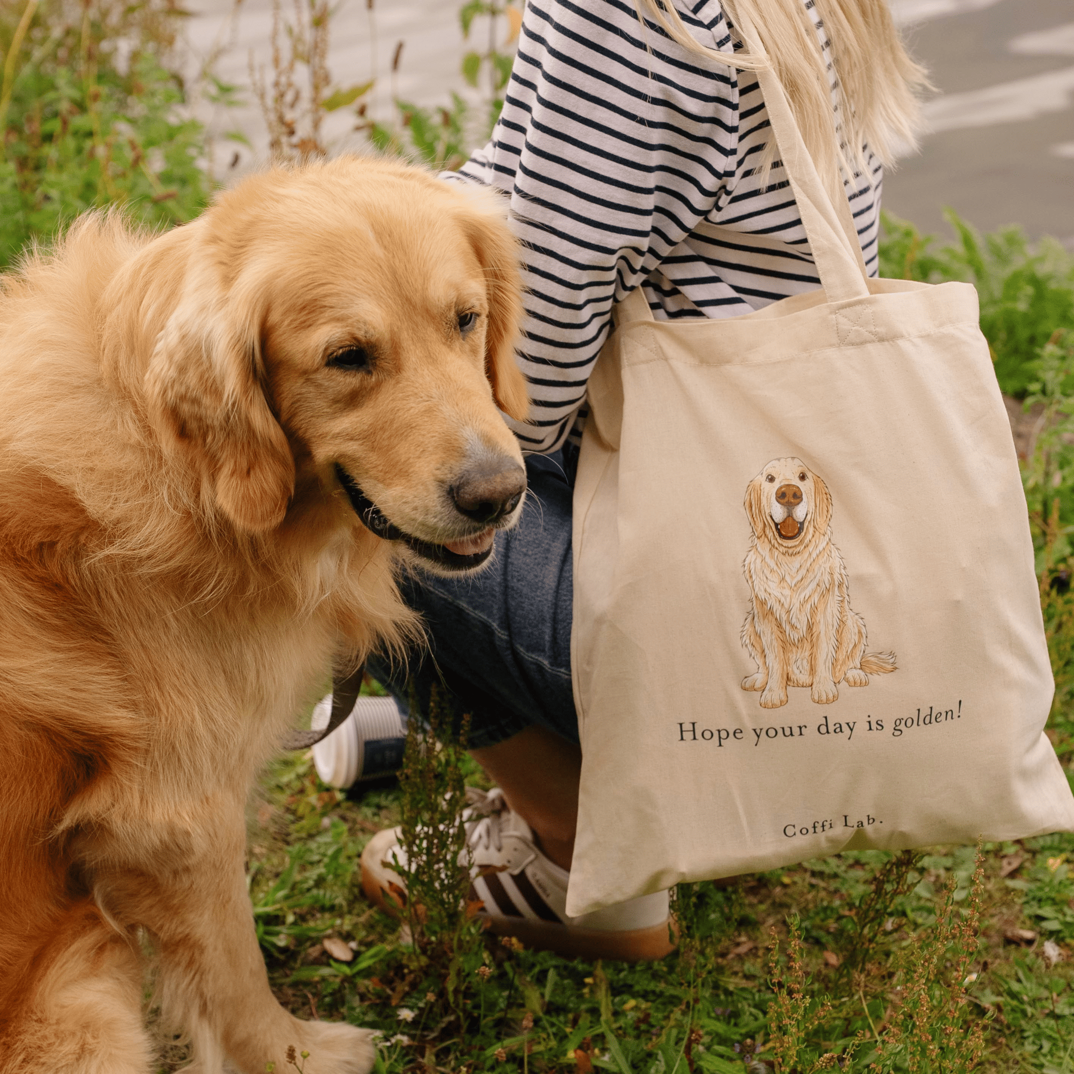 "Hope your day is golden" Tote