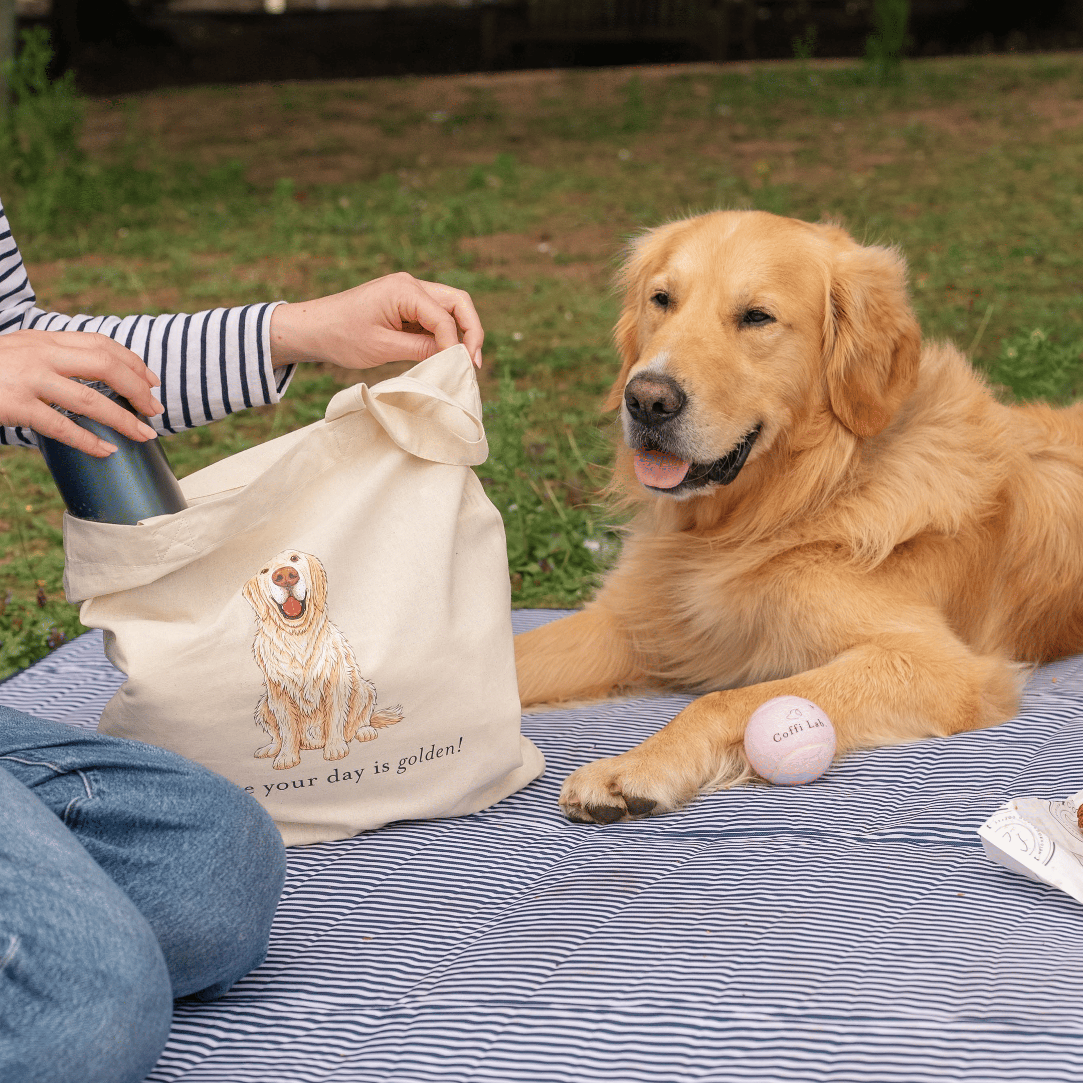 "Hope your day is golden" Tote