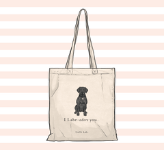 "I Labradore you" Tote - Black