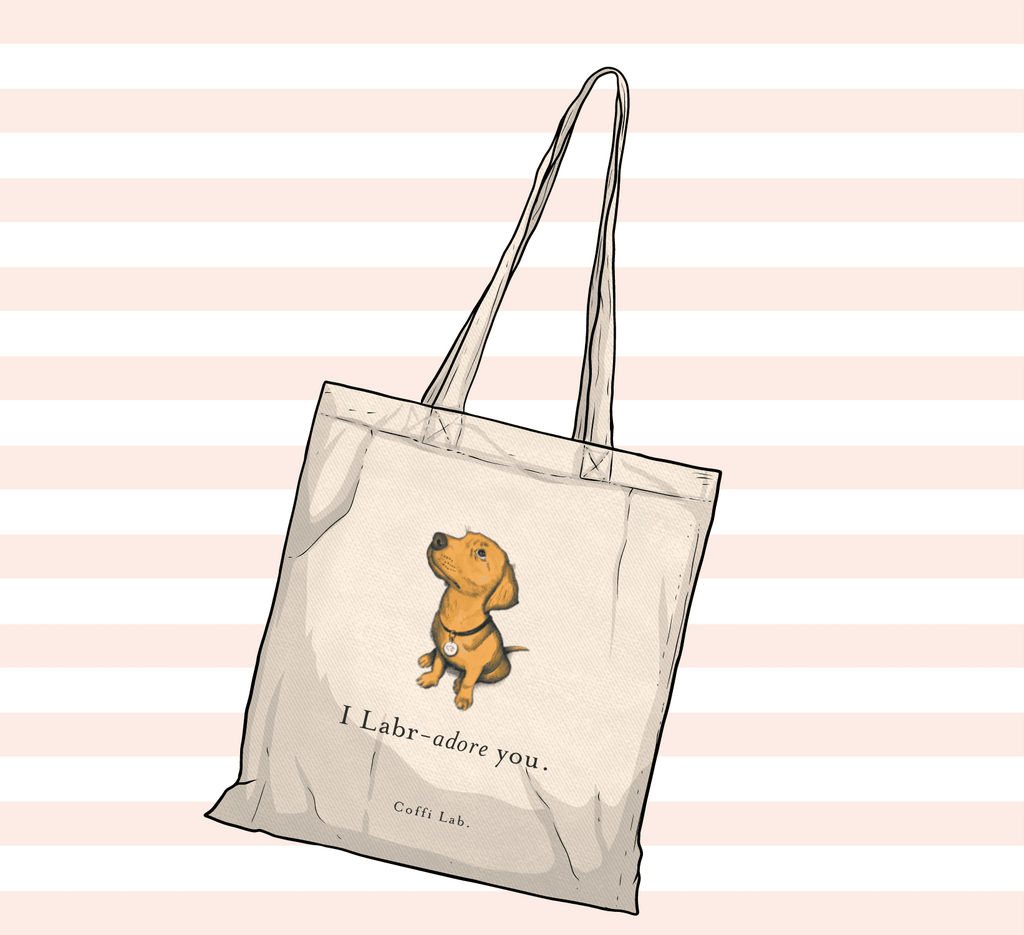"I Labradore you" Tote - Fox Red