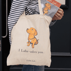 "I Labradore you" Tote - Fox Red