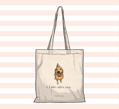 "I Labradore you" Tote - Silver