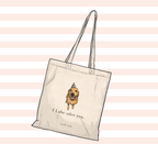 "I Labradore you" Tote - Silver