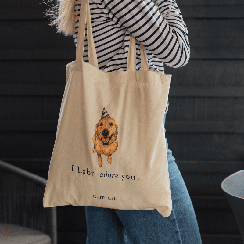 "I Labradore you" Tote - Silver
