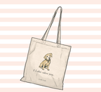 "I Labradore you" Tote - Yellow