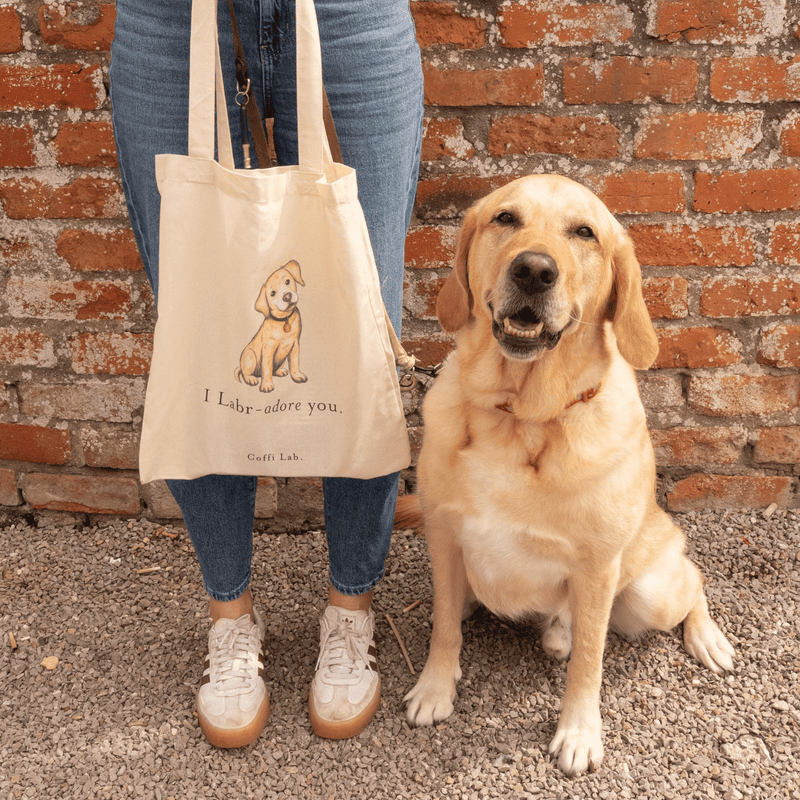 "I Labradore you" Tote - Yellow