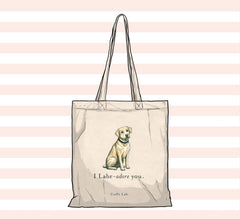 "I Labradore you" Tote - Yellow