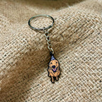 Silver Fox Lab Keyring