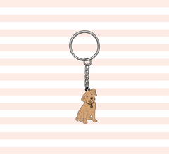 Yellow Lab Keyring