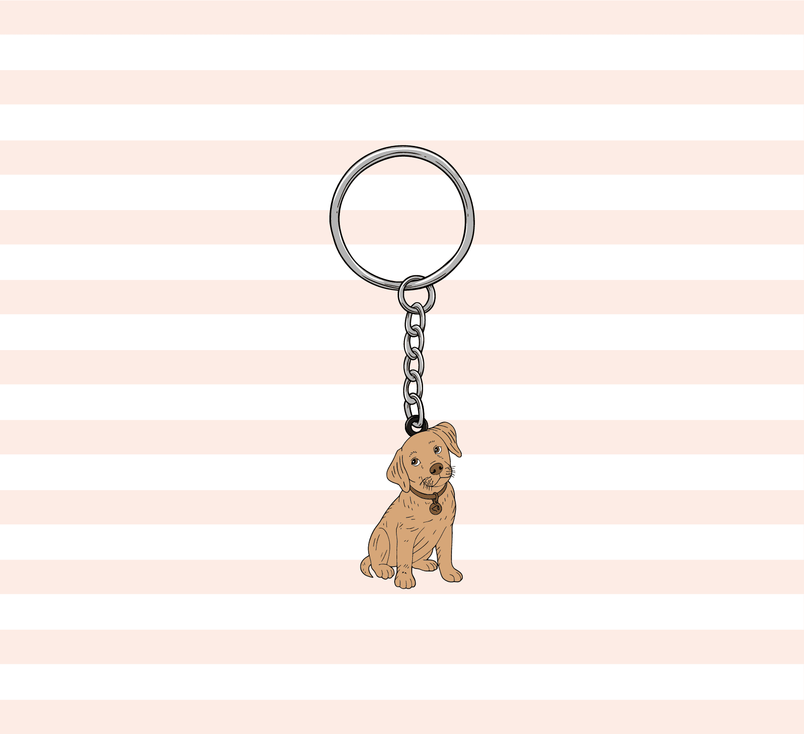 Yellow Lab Keyring