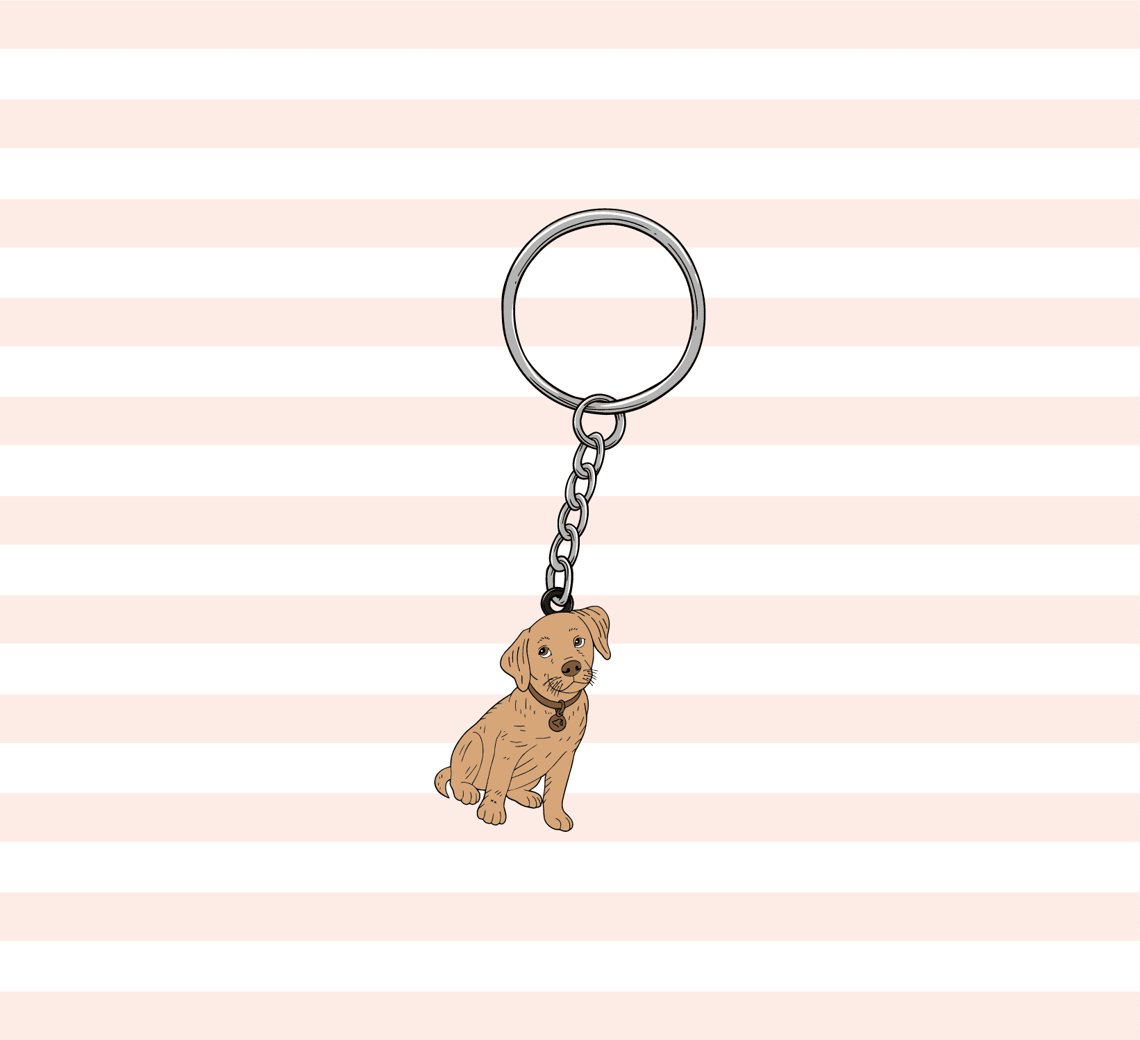Yellow Lab Keyring
