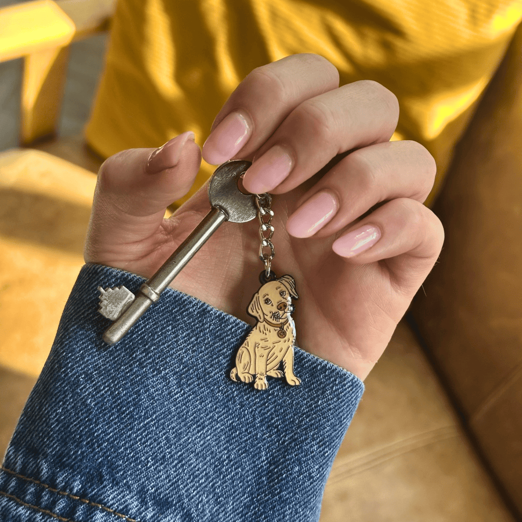 Yellow Lab Keyring
